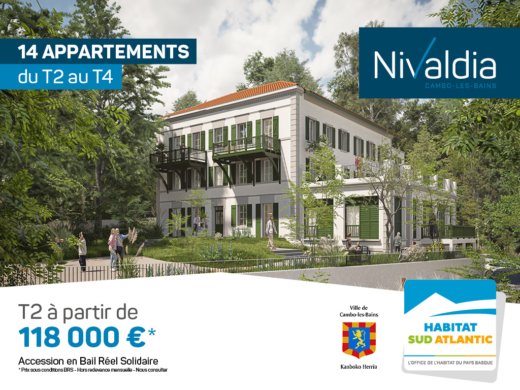 Propriétaire à Cambo-les-Bains avec le programme Nivaldia