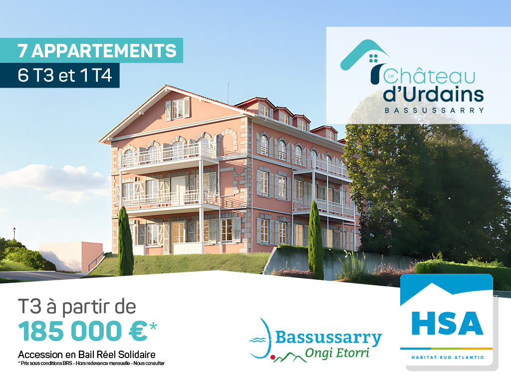 Propriétaire à Bassussarry avec Château d'Urdains