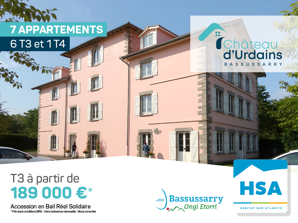 Propriétaire à Bassussarry avec Château d'Urdains