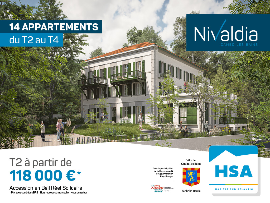 Propriétaire à Cambo-les-Bains avec le programme Nivaldia