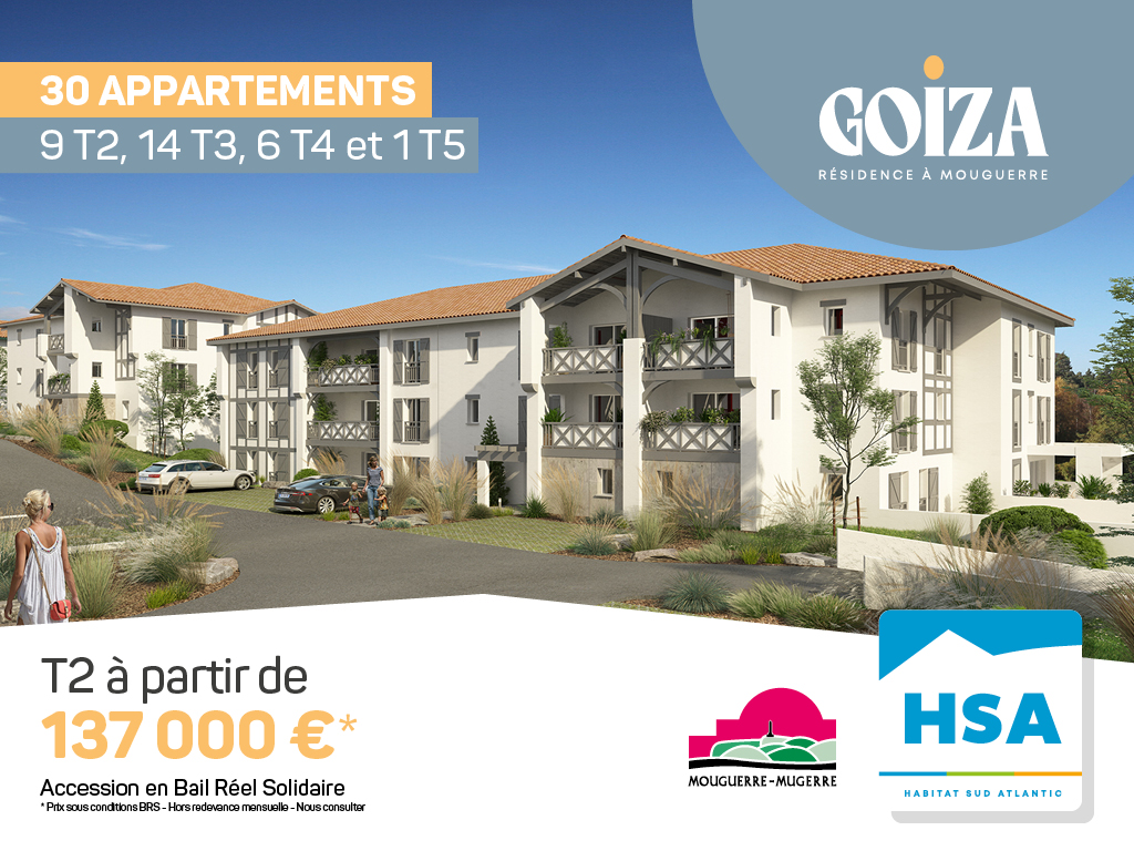 Programme Goiza - 30 appartements ) vendre en BRS
