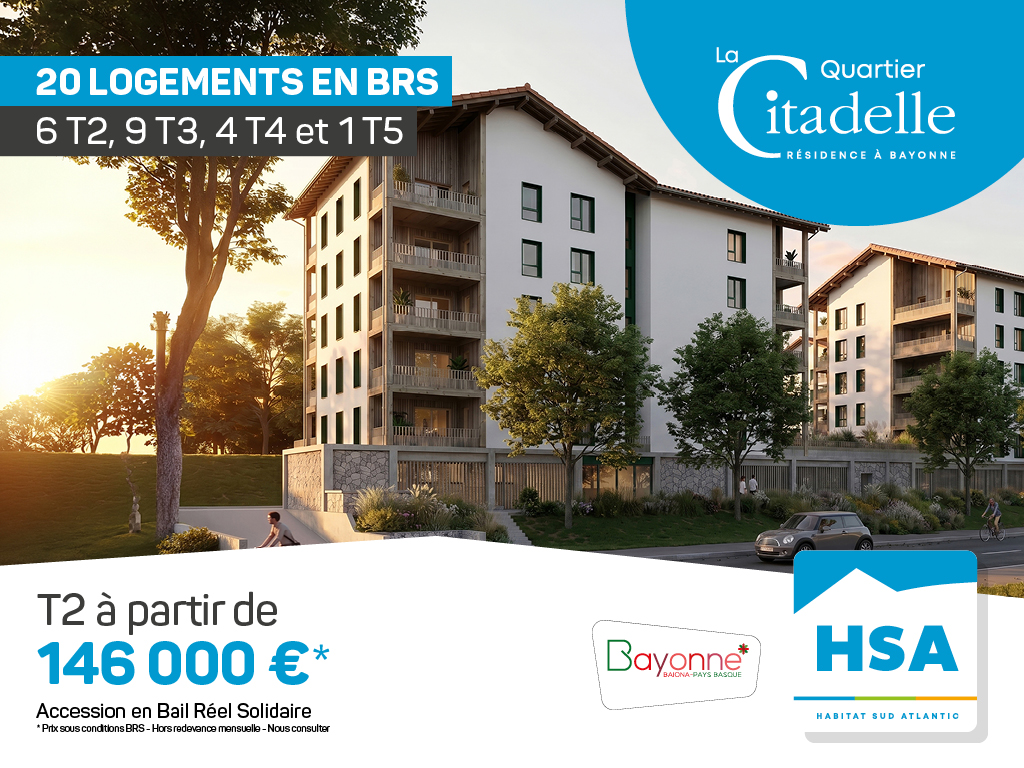 Programme Citadelle - 20 logements en BRS à partir de 146 000€